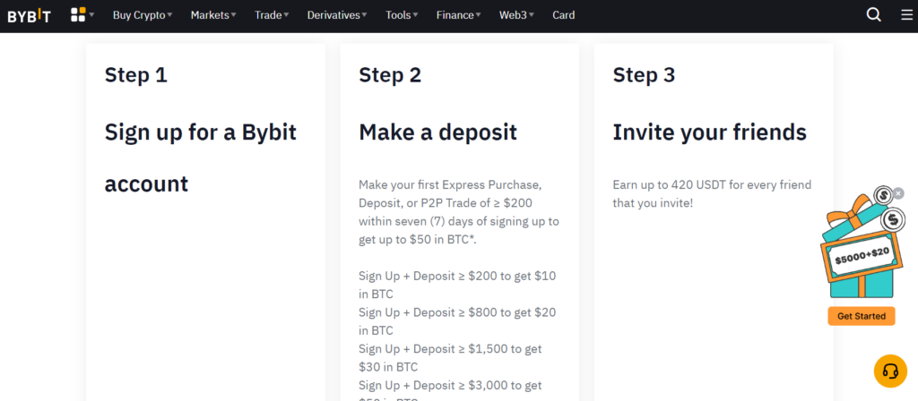 Bybit Crypto Sign Up Bonus