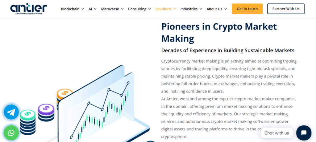Antier cryptocurrency market making firm