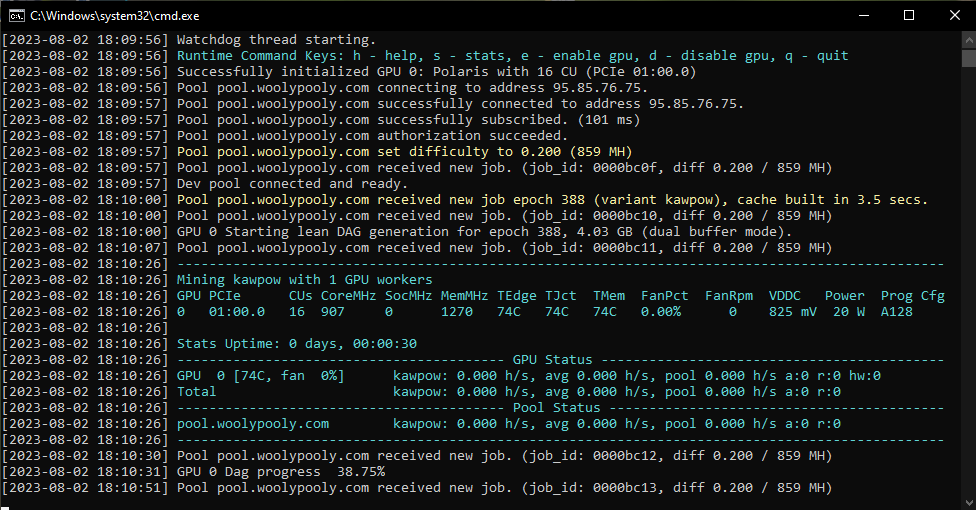 5Ravencoin Mining: How to Mine RVN in 2025 6 image 2023 08 02 18 12 01